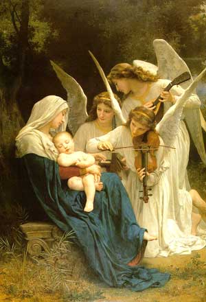 Anjos e a Virgem(Bouquereau)